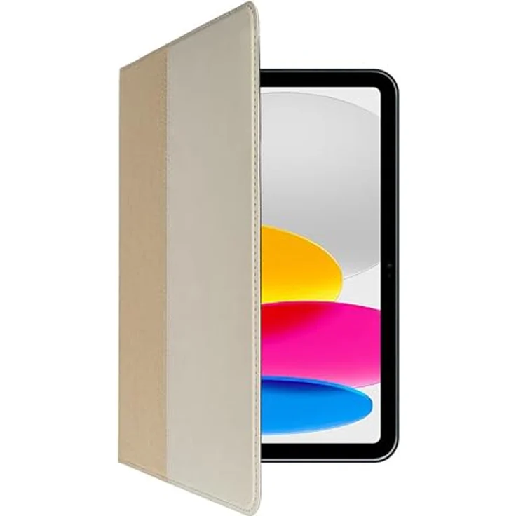 Gecko Covers Easy-click Hülle für iPad 2022 (10. Gen), beige, stabile Kunststoffhülle mit flexibler Nutzungsmöglichkeit – Bild 1