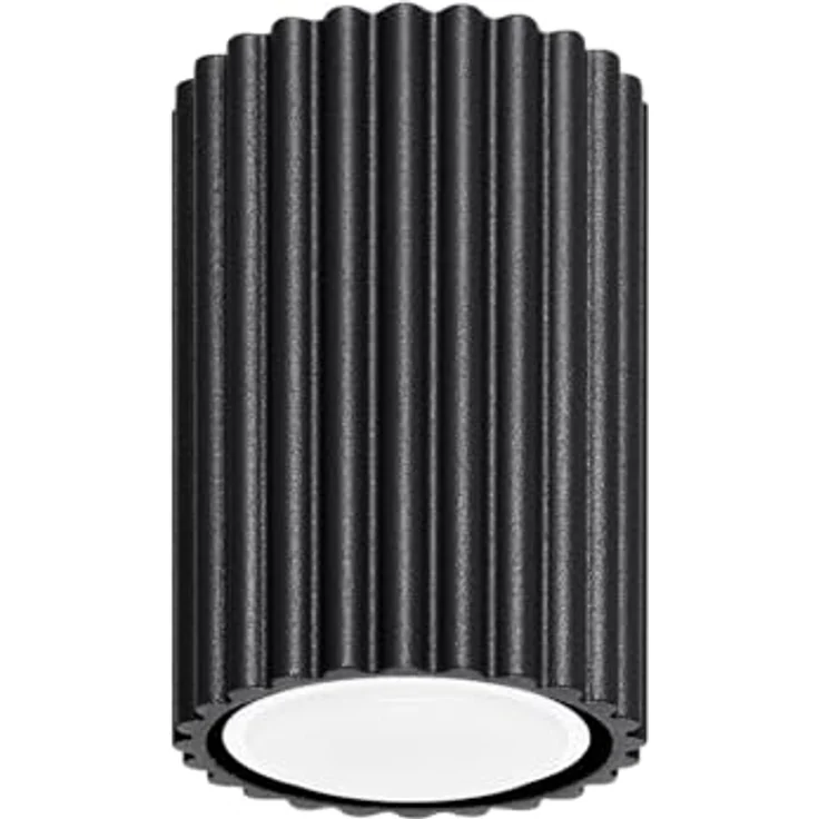 SOLLUX lighting Deckenlampe Aluminium 1 Flammig Karbon Schwarz, Energiesparende GU10 LED-Kompatibilität – Bild 1