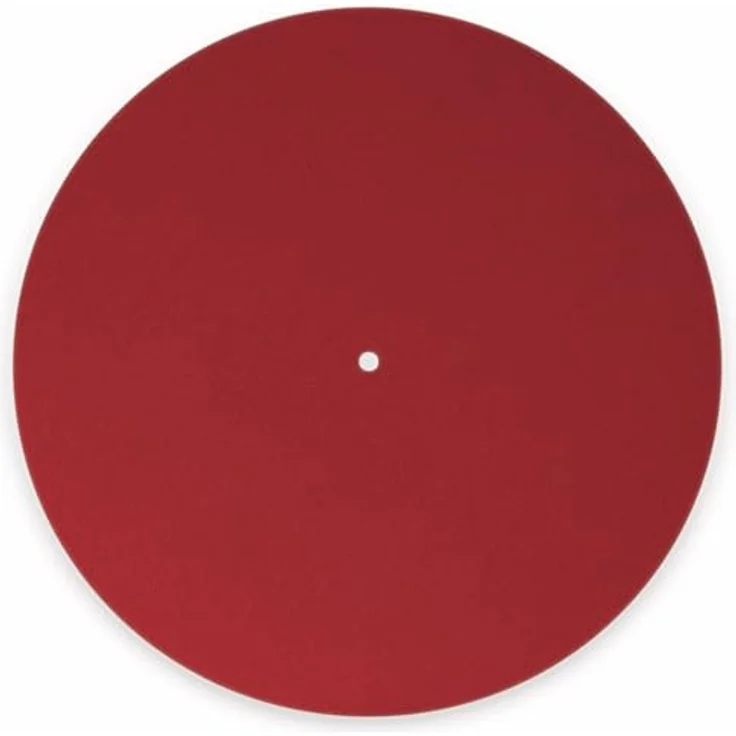 Plattentellerauflage DYNAVOX PM2, rot, Filz – Bild 3