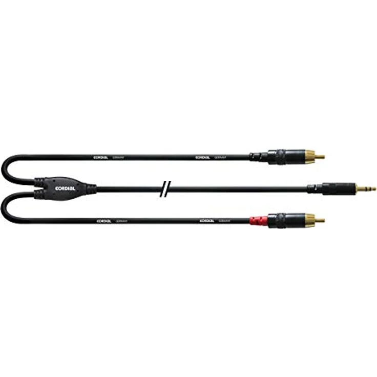 CORDIAL Stereo Miniklinke Stereokabel Y - 2 Cinch 3 m – Bild 2