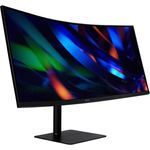 Acer CZ342CURHb, 34" UW-QHD Monitor mit 100 Hz, 3440x1440, schwarz, VA-Panel, 1 ms Reaktionszeit, HDR 10, Adaptive-Sync