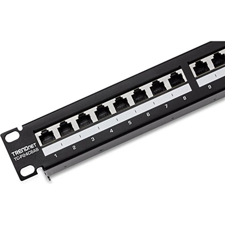 TRENDnet 24-Port Cat6A geschirmtes 1U Patch Panel, 1000BASE-T-10GBASE-T unterstützt, Kompatibel mit cat5e, cat6, cat6a, 110 or Krone Werkzeug, TC-P24C6AS - Preisvergleich – Bild 6