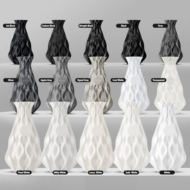 ERYONE PLA Filament 1.75 mm, 3D Drucker Filament mit +/- 0,03 mm Maßgenauigkeit, 1 kg Spule, Elfenbein Weiß – Bild 2