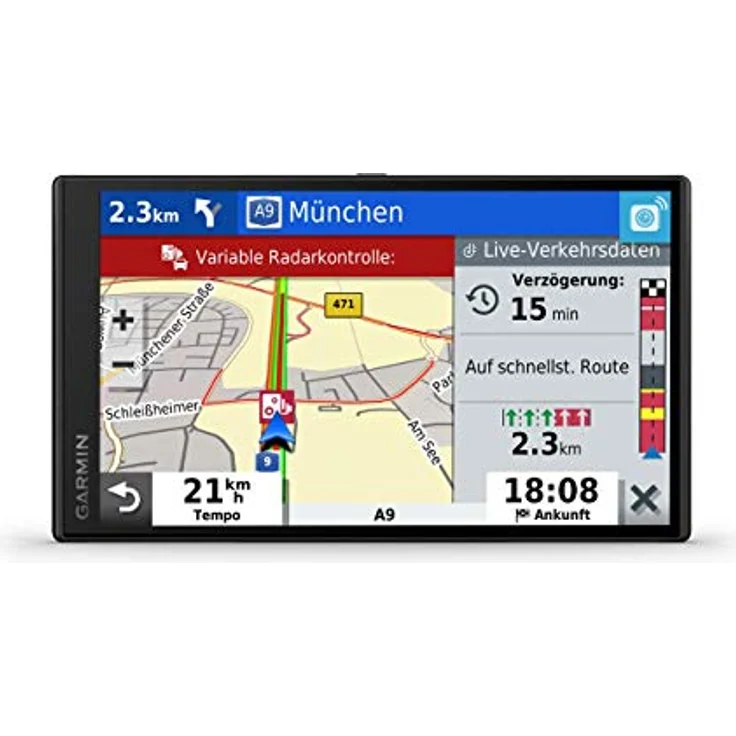 Garmin DriveSmart 65, Navigationsgerät mit 6,95“ Farbdisplay, Amazon Alexa Sprachassistenz, 3D-Europakarten, Live Traffic, Fahrerassistenz – Bild 2