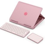 Logitech Casa - Tablet-Tastatur mit QWERTY Layout, UK Englisch, Touchpad, Scherenschalter - Pink - Bohemian Blush