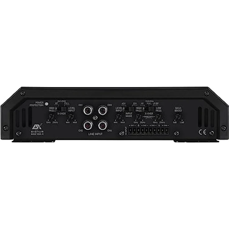 ESX ESX SIGNUM SXE100.4 4-Kanal Verstärker mit 4 x 65/100 Watt RMS, Aluminium Kühlkörper und Error Protection System – Bild 2
