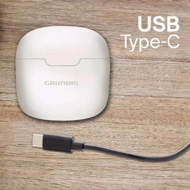 Grundig In Ear Bluetooth Kopfhörer, kabellose Earbuds mit 200 mAh und 3 Stunden Wiedergabezeit, inkl. Ladeetui und USB-C-Ladekabel – Bild 8
