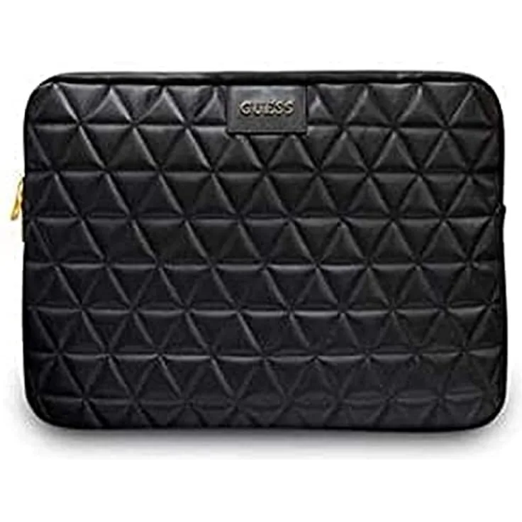 Guess Quilted Computer Sleeve Computerhülle 13" Notebook Hülle, schwarz