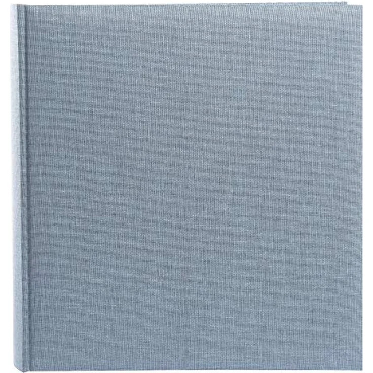 goldbuch Leinen Fotoalbum Summertime Trend 2, 35x36cm, 100 weiße Seiten, blau-grau, buchgebunden mit Pergaminseiten, Made in Germany – Bild 1
