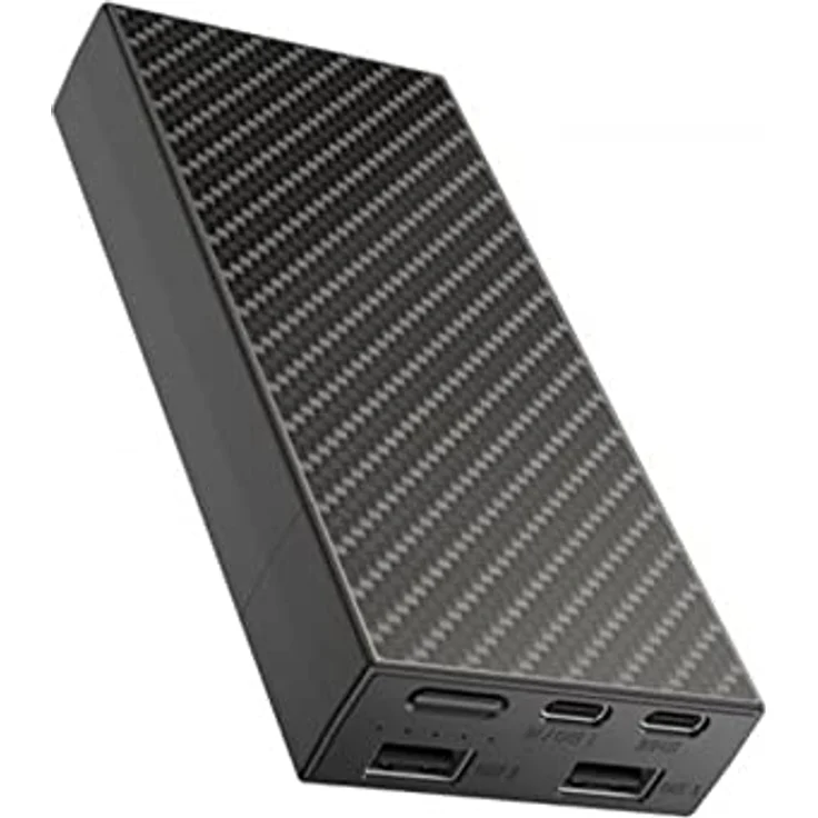 Nitecore NB20000 Externer Akku aus Carbon, Schwarz, 136.3mm × 60mm × 21.4mm – Bild 3