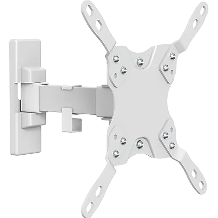 mywall Wandhalter HF11-1WL für Flachbildschirme, VESA 75-200, Größe von 23-42 Zoll, Neigung +5°/-12°, 180° Drehbar, Monitorhalterung, Bildschirmhalterung mit Kabelaufhängung