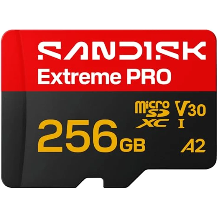 SanDisk Extreme PRO microSDXC 256 GB, UHS-I-Karte bis zu 250 MB/s Lesegeschwindigkeit, 170 MB/s Schreibgeschwindigkeit, 5K Video, A2, SD Adapter – Bild 2