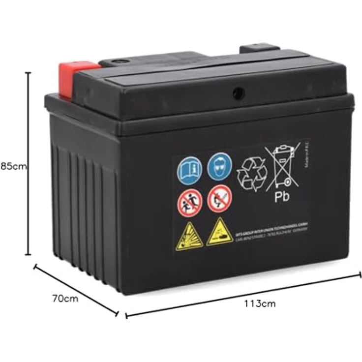 Cartec Gel Motorradbatterie YTX4L-BS 4Ah 120A, wartungsfrei, auslaufsicher, ideal für Mofas und Motorräder – Bild 12