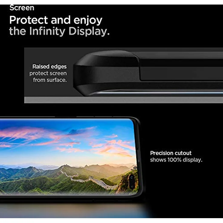 Spigen 606CS25770 Tough Armor Kompatibel mit Samsung Galaxy S10 Plus - S10+ Hülle, Doppelte Schutzschicht Fallschutz Schutzhülle Case Schwarz – Bild 4