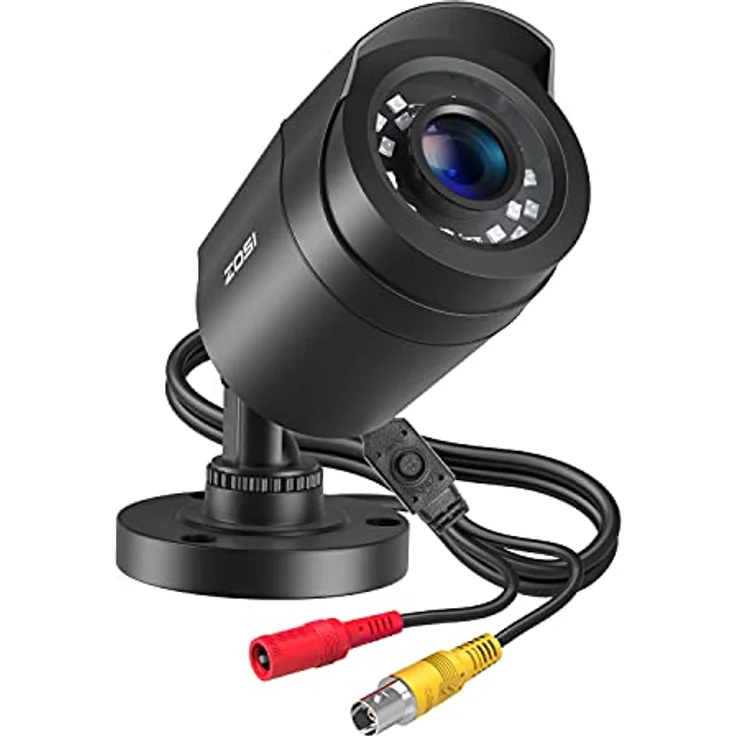ZOSI 1080P HD Außen Video Überwachungskamera 4-in-1 TVI/CVI/AHD/CVBS 960H CCTV Kamera mit OSD 24M IR Nachtsicht, wetterfest, 3.6 mm Objektiv, IP66, schwarz - Preisvergleich – Bild 1