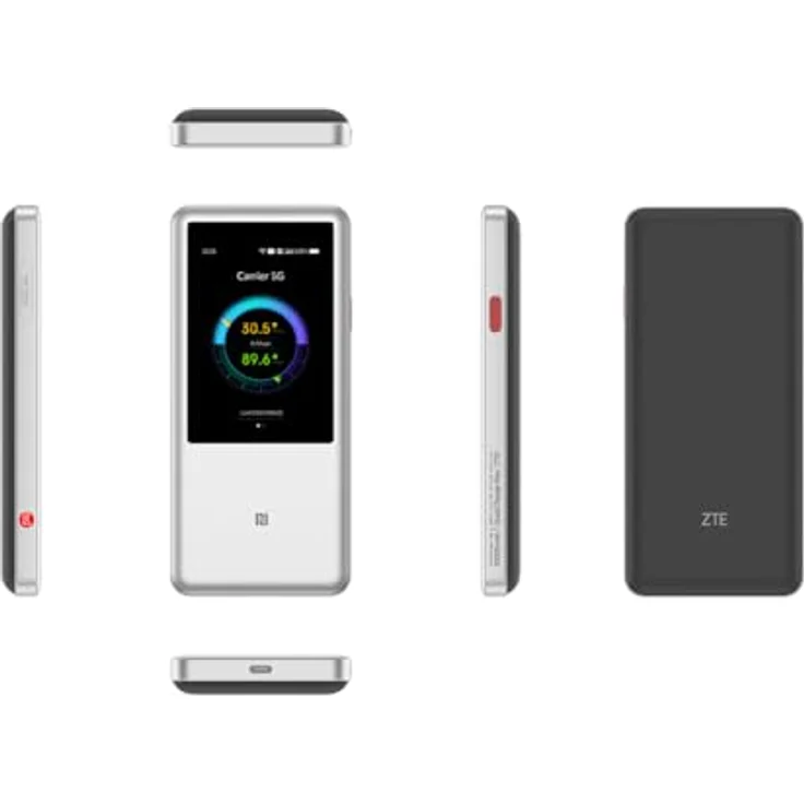 ZTE U60 Pro Mobiler 5G Router (MU5250), WiFi 7 Wingle Hotspot, 4,29 Gbit/s Downloadgeschwindigkeit, weiß – Bild 3
