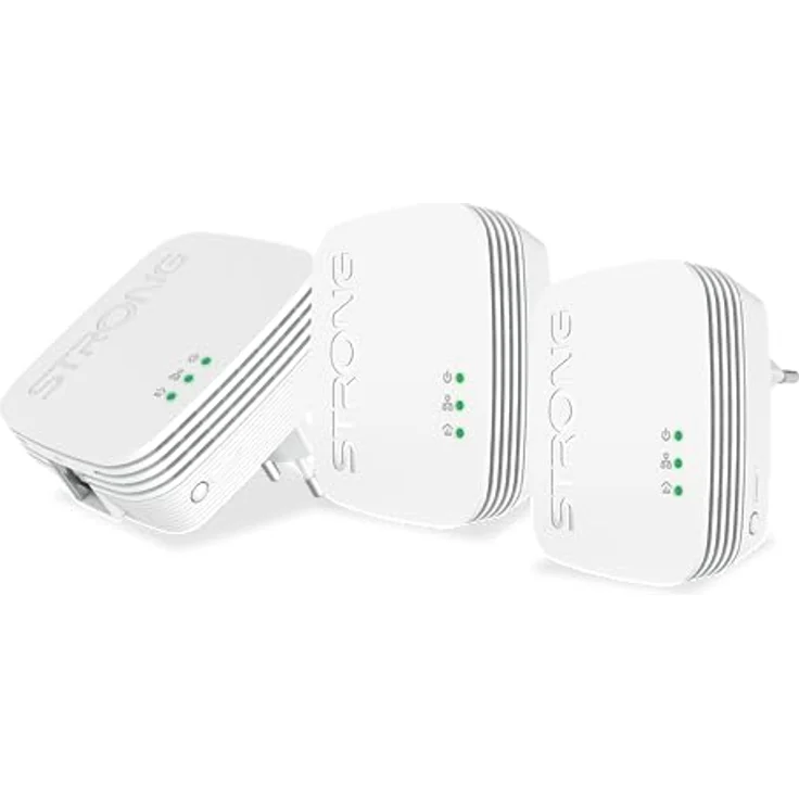 STRONG POWERL600TRIMINI Powerline 600 Klein und kompakt, um das Netz überall in Ihrem Haus mit Strom zu bringen – Bild 1