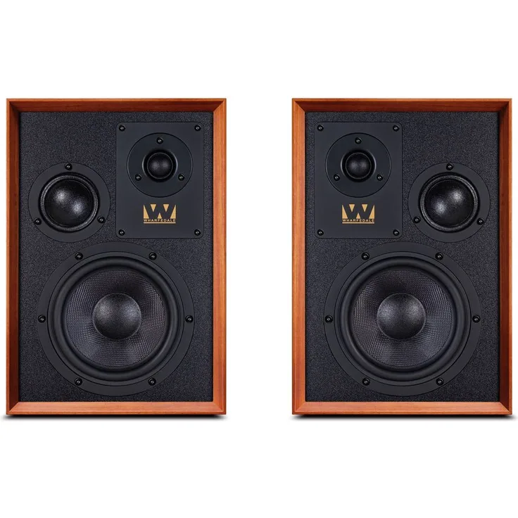 Wharfedale Super Denton Regallautsprecher, Mahagoni