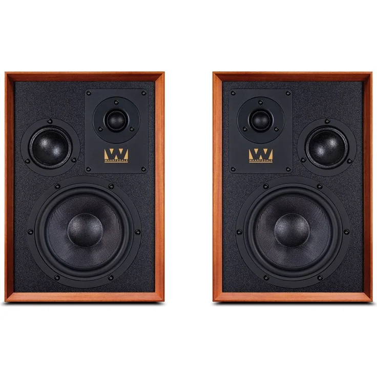 Wharfedale Super Denton Regallautsprecher, Mahagoni