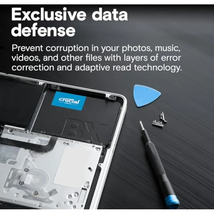 Crucial BX500 4 TB SSD intern 2.5" SATA 6Gb/s - Mikron 3D-NAND - 45x energieeffizienter - 3 Jahre Garantie – Bild 3