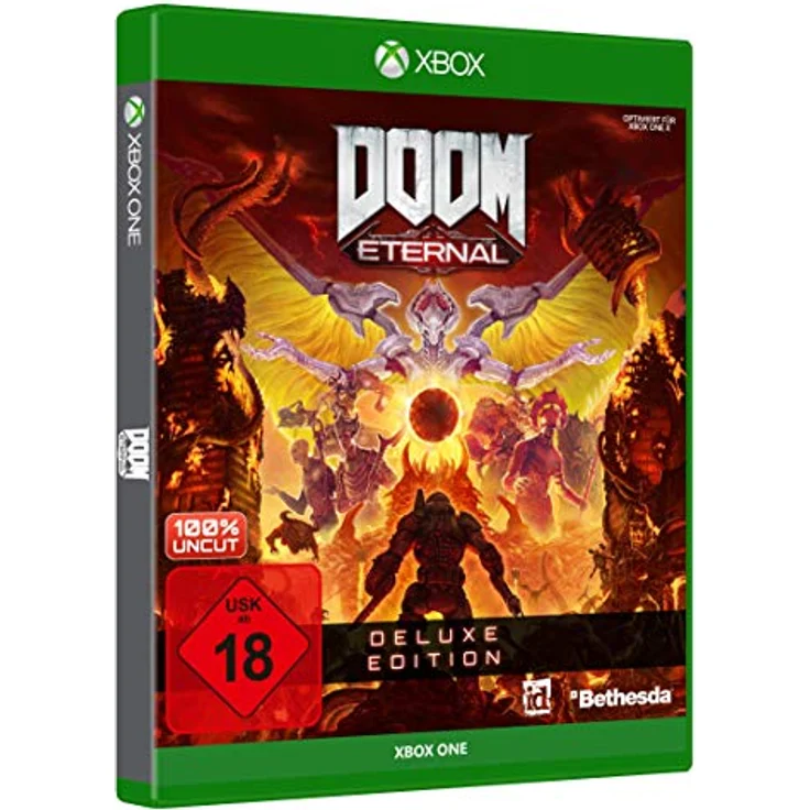 Bethesda DOOM Eternal - Deluxe Edition [Xbox One] | Year One Pass für zwei Kampagnen-Add-ons, Doom Slayer Skin, klassische Waffengeräusche, kostenloses Upgrade auf Xbox Series – Bild 2
