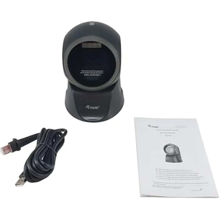 equip Barcode Omni-Direktional Laser Kabel USB 1D2D  schwarz, Barcode-Scanner, Schwarz – Bild 6