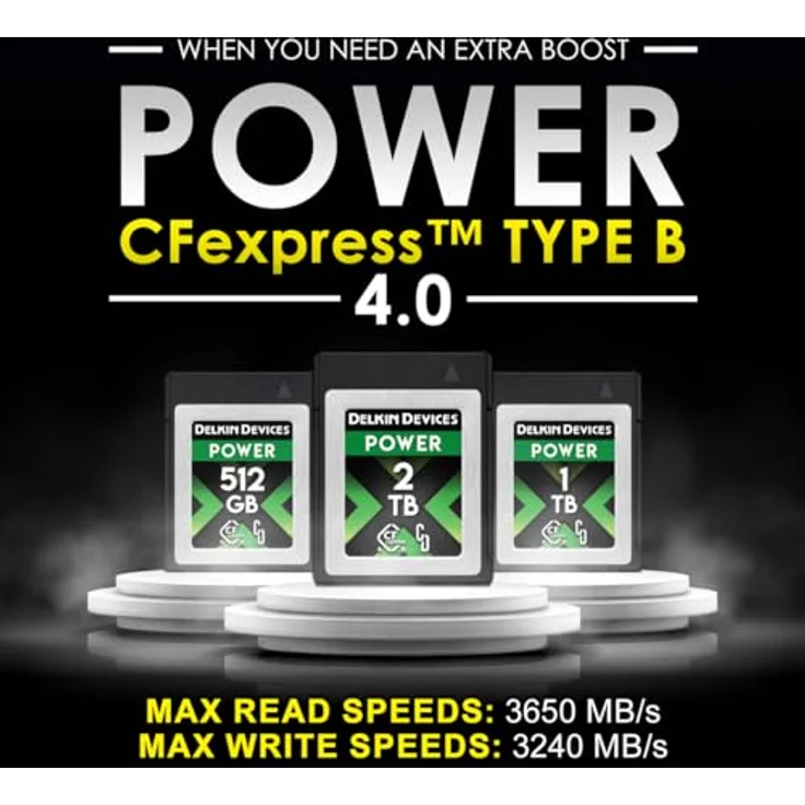 Delkin Devices Power Speicherkarte, CFexpress Typ B 4.0 (512 GB) für Digitalkameras, unübertroffene Geschwindigkeit und Leistung – Bild 5