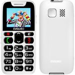 Evolveo EasyPhone, Senioren Smartphone mit USB-C und Ladestation, weiß