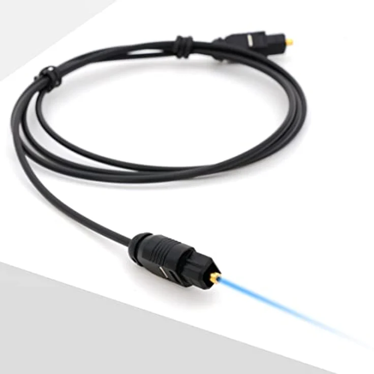 BIGtec 1m Toslink optisches Audio Kabel Lichtwellenleiter LWL 2,2mm – Bild 4