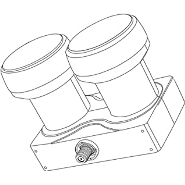 Premium X Monoblock Single PXMB-6SW LNB WE 0,1dB für Astra 19,2° und Hotbird 13° für 80-85cm Schüssel, rauscharme Empfangstechnologie, DVB-S/S2, FULL HDTV – Bild 2