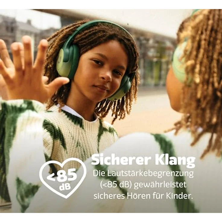 Fresh 'n Rebel Clam Junior Bluetooth-Kopfhörer für Kinder mit aktiver Geräuschunterdrückung, sicherem Klang (<85dB), LED-Lichteffekt, 60 Std. Spielzeit (Starry Sky) – Bild 2