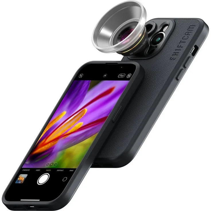 ShiftCam LensUltra 10x Traditional Makroobjektiv, Smartphone Makroobjektiv mit 10x Vergrößerung und Mehrschicht-AR-Beschichtung