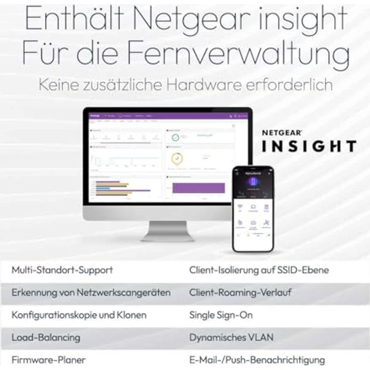Netgear WiFi 6 AX1800, Dual-Band Gigabit PoE Access Point mit bis zu 1800 Mbit/s, Wand- und Deckenmontage, Sicherheitsfunktionen WPA3-Enterprise – Bild 7