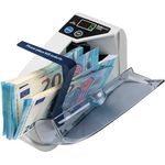 Safescan 2000 Tragbare Geldzählmaschine, zählt sortierte Banknoten aller Währungen, schnell mit 600 Scheinen/Minute, zwei Stromversorgungsoptionen, Taschenformat