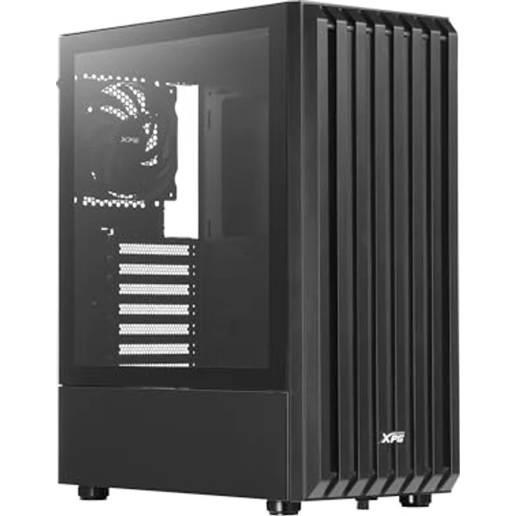 Adata XPG Valor Storm, PC Gehäuse mit gehärteter Glas-Seitenblende, modularer Bauweise und exzellentem Luftstrom, Schwarz – Bild 2