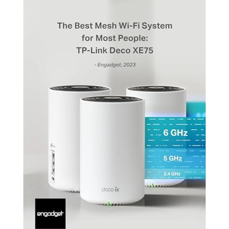 TP-Link Deco XE75 AXE5400 Tri-Band WLAN-Mesh Wi-Fi 6E System, 2er Set – Bild 2
