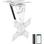 Mywall TV-Deckenhalterung HL46MWL Motorisiert&Klappbar für Flachbildschirme mit Smart Home Steuerung für 23-65 Zoll, Belastung bis 30 kg mit 180° Drehfunktion