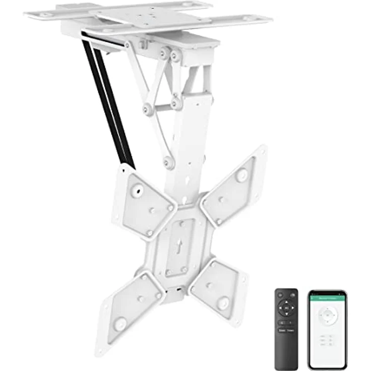 Mywall TV-Deckenhalterung HL46MWL Motorisiert&Klappbar für Flachbildschirme mit Smart Home Steuerung für 23-65 Zoll, Belastung bis 30 kg mit 180° Drehfunktion – Bild 1