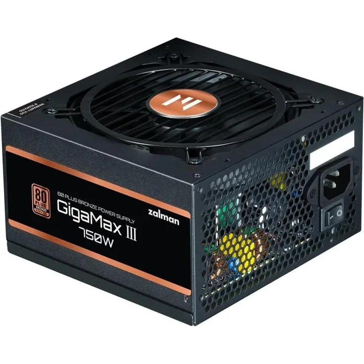 Zalman GigaMax III 750W, ATX Netzteil mit 80 PLUS Bronze-Zertifizierung, Schwarz