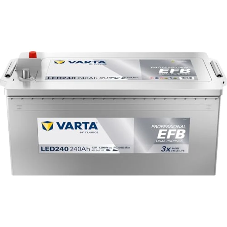Varta Professional Dual Purpose EFB LED 240 12V 240AH 1200A, Batterie mit 518 x 276 x 242 cm Größe – Bild 2