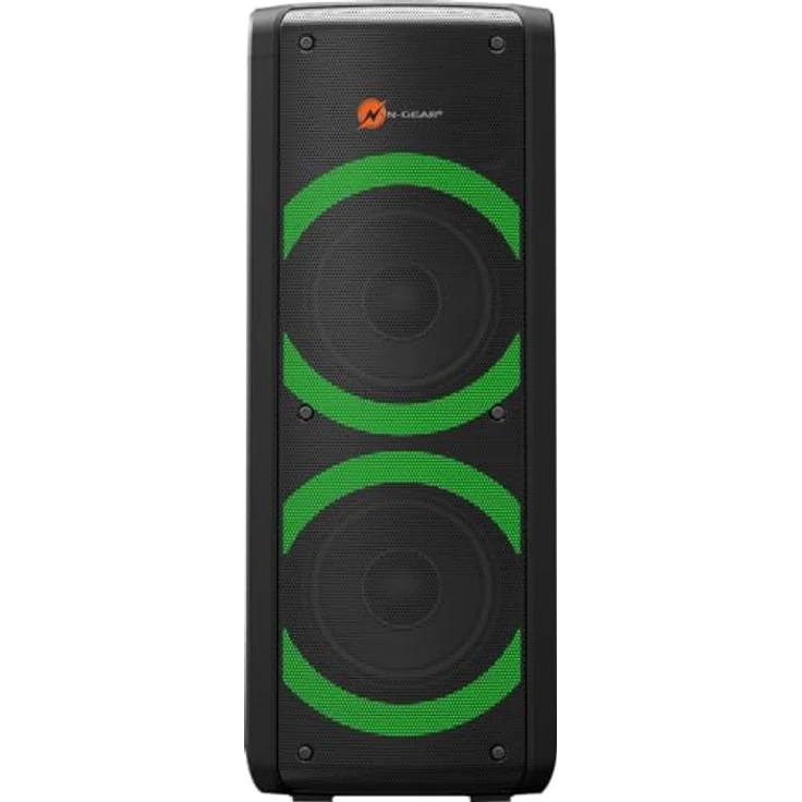 N-Gear Let’s go Party Bluetooth Lautsprecher, Schwarz, Karaoke Mikrofon, Disco-LEDs, 4 h Akkubetrieb – Bild 3
