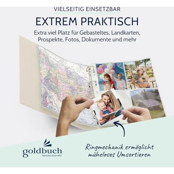 goldbuch Foto-Ringbuch, Bella Vista, 26x32 cm, Leinen, Beige, 37 931 – Bild 6