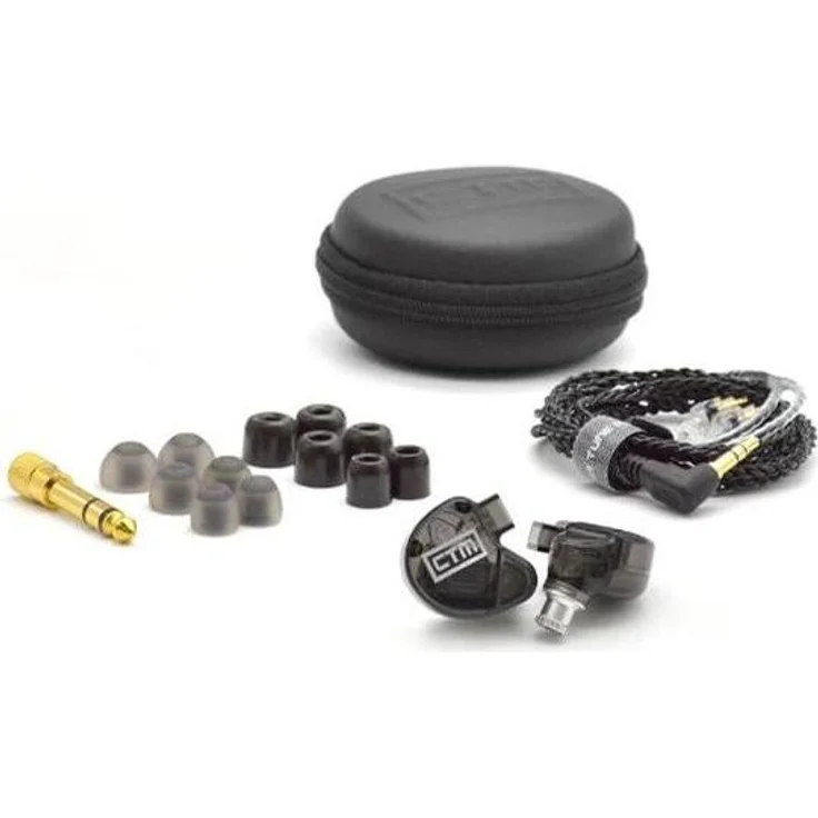 Clear Tune Monitors CTM CE220 In Ear Monitor-Kopfhörer, kabelgebunden, mit 2 Balanced Armature Treiber und kraftvollem Bass, grau