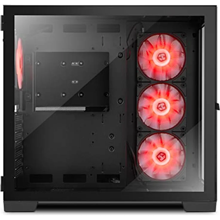 NOX Hummer Astra ARGB, Midi Tower PC-Gehäuse mit gehärtetem Glas, 4 Lüfter, USB 3.0, Schwarz – Bild 3