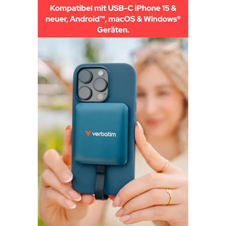 VERBATIM SnapBack SSD, externe magnetische Festplatte mit 512 GB, Mocha Metallic, 20 Gbps, MagSafe-kompatibel, Nero Backup-Software – Bild 8