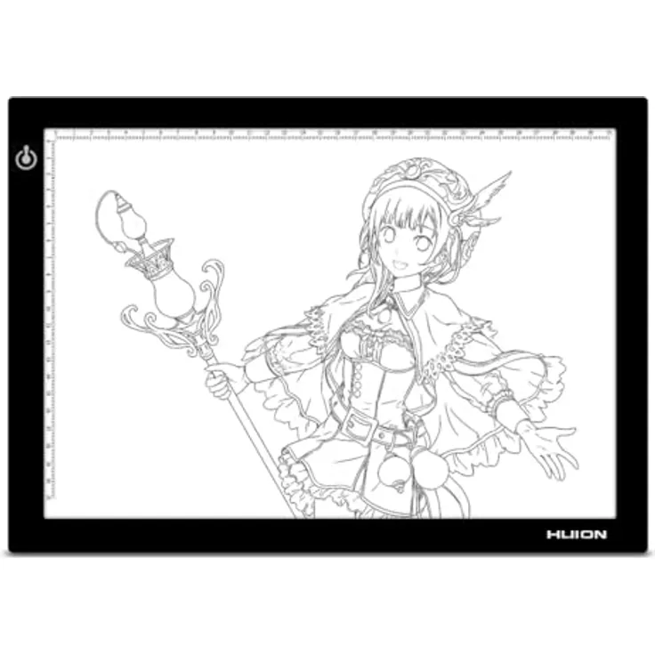 Huion L4S Grafiktablett, 310 x 210 mm USB, schwarz, ideal für digitale Illustrationen und Grafikdesign