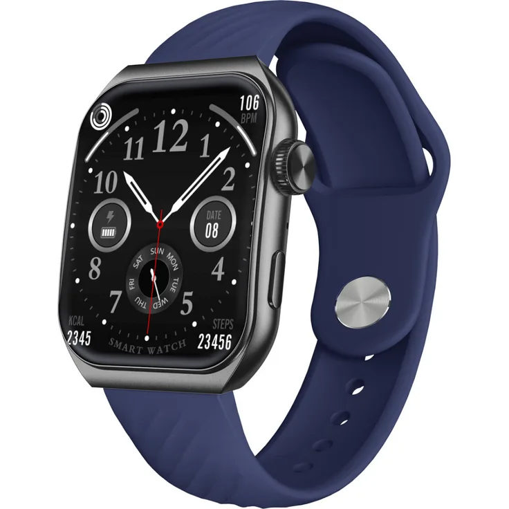 Trevi T-FIT 400 C, 1,96" AMOLED Digital Smartwatch mit Anruffunktion, 410 x 502 Pixel, Schwarz, wasserdicht IP67, Always On Display