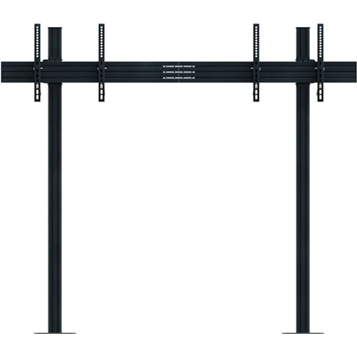 Hagor CPS Floor-Wall Dual 55 - 65", Boden-Wand-Halterung für zwei Bildschirme, schwarz, 20° neigbar, VESA 800 x 400 mm, höhenverstellbar