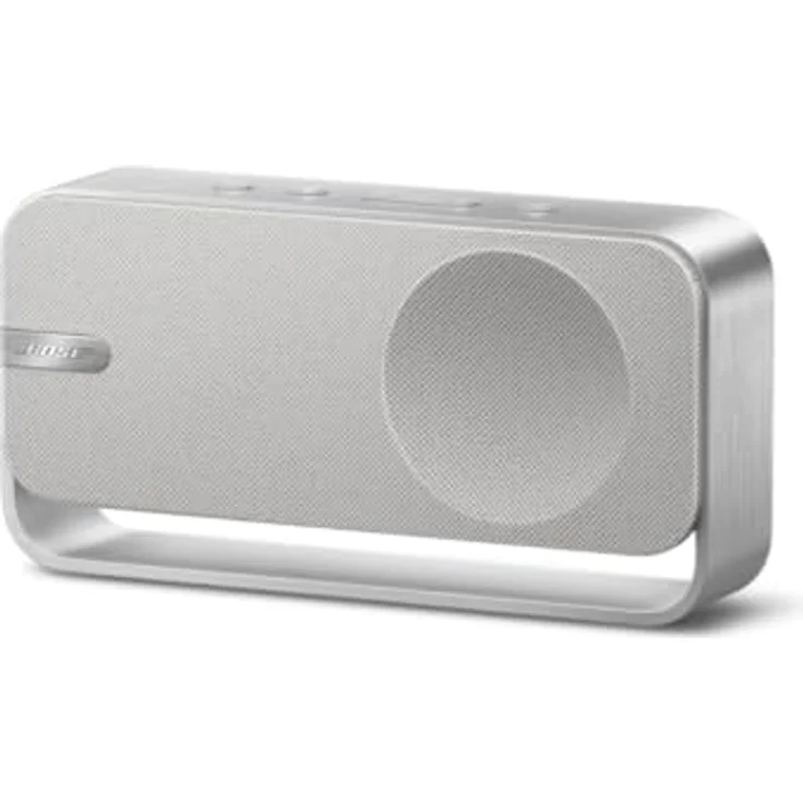 Bose SoundLink Home Lautsprecher, tragbarer Bluetooth-Regal-Lautsprecher mit bis zu 9 Stunden Akkulaufzeit, Helles Silber – Bild 1