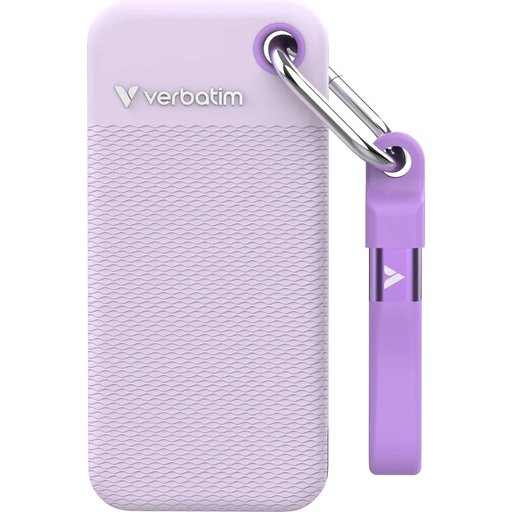 Verbatim Pocket SSD 2TB Purple, Externe SSD mit USB 3.2 Gen 2 für superschnelle Datenübertragung – Bild 1